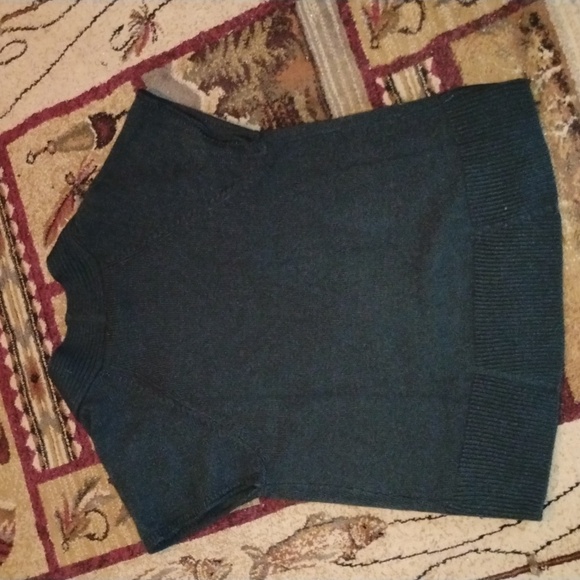 ⚜️ Coldwater Creek Mallard Pull Over Deep Vee  Cap Sleeve/SWEATER VEST EUC M-XL - Picture 5 of 15